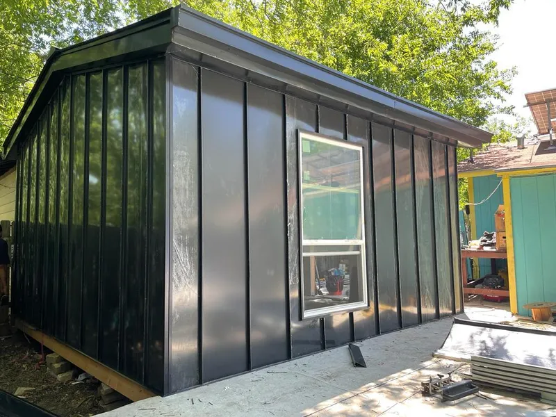 Black standing seam metal wall panels for Roof Inspection in Defiance